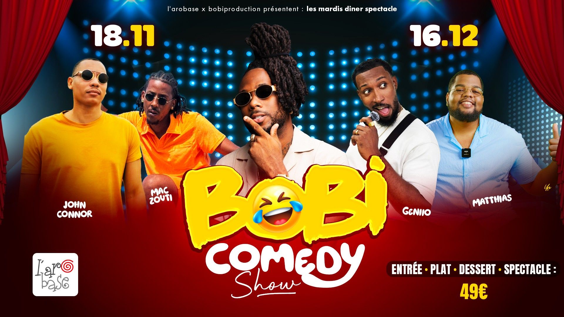 Dînez avec le BOBY COMEDY SHOW